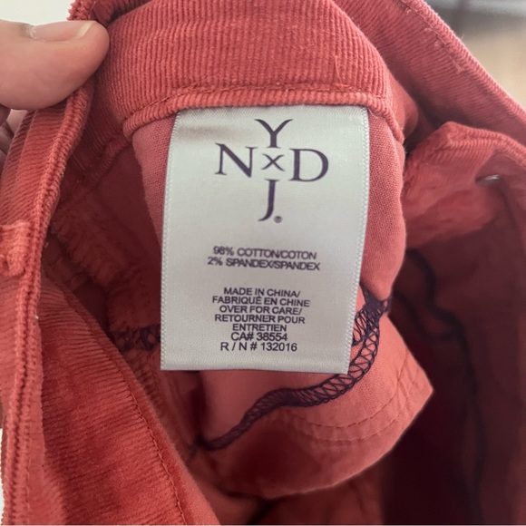 NYDJ Lift x Tuck Burnt Orange Corduroy Skinny Leg Pants |Size 8| - Picture 4 of 4